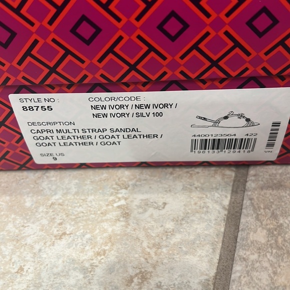 Tory burch capri multi strap sandal *size 9* - Picture 9 of 11